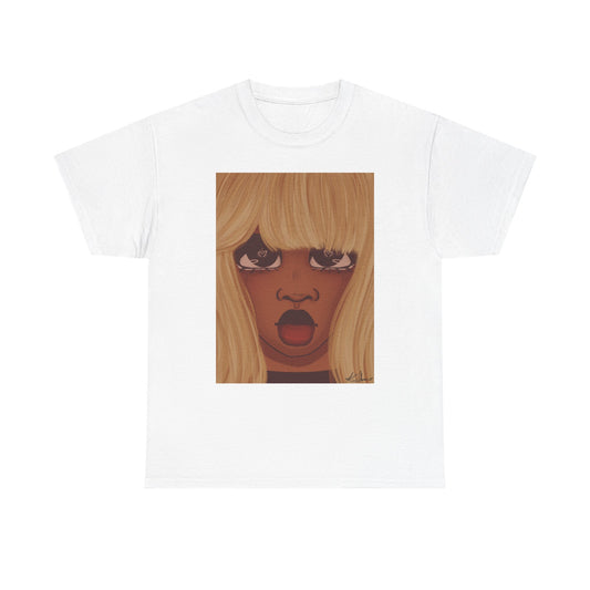 Unisex Heavy Cotton Tee (Heart Eyes)