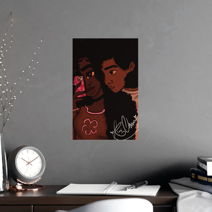 Vertical Matte Poster - Black Love