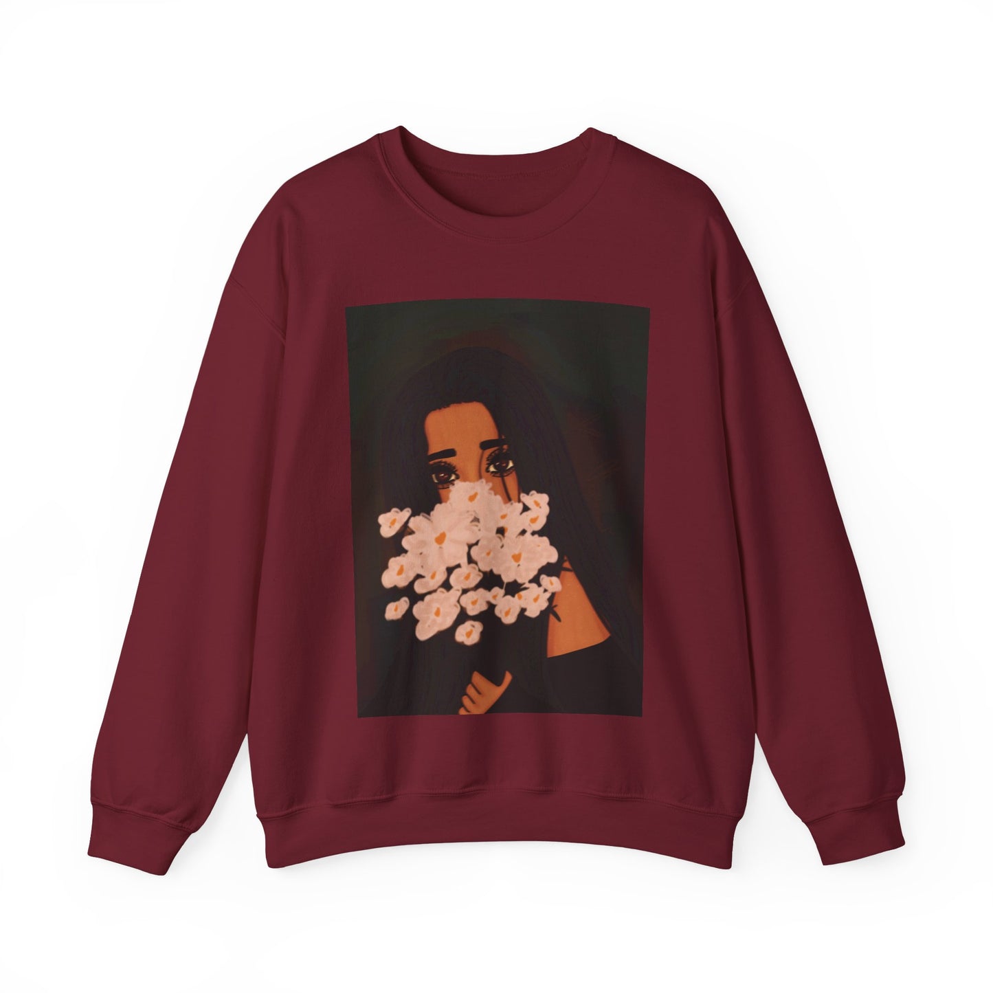 Unisex Heavy Blend™ Crewneck Sweatshirt (Flowers)