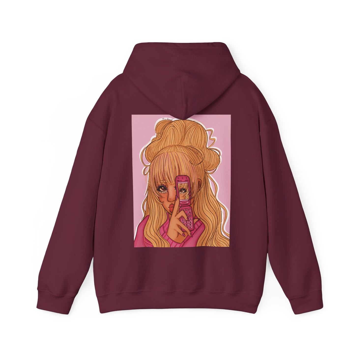 Unisex Heavy Blend™ Hooded Sweatshirt (Pink 90’s Girl)