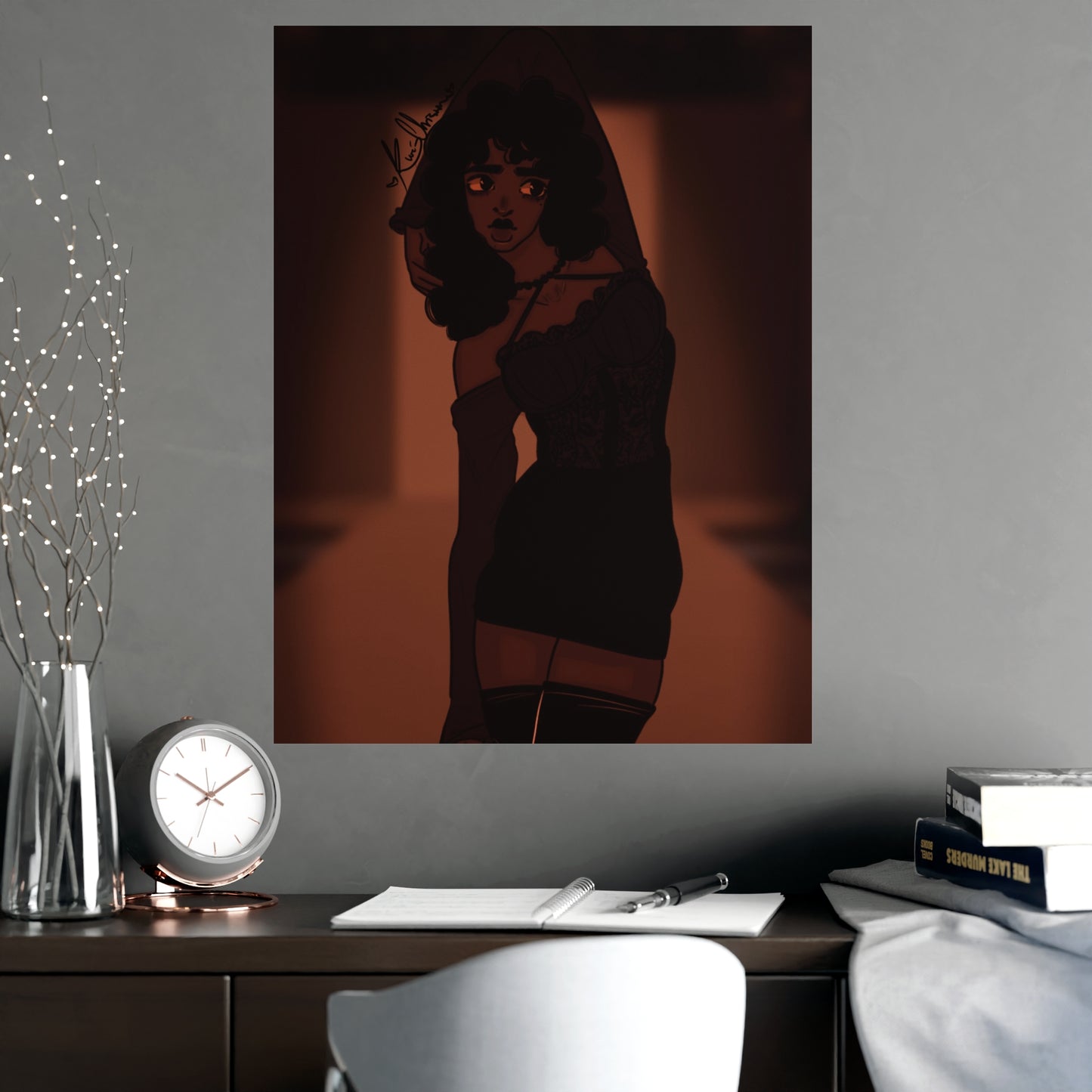 Vertical Matte Poster - Model