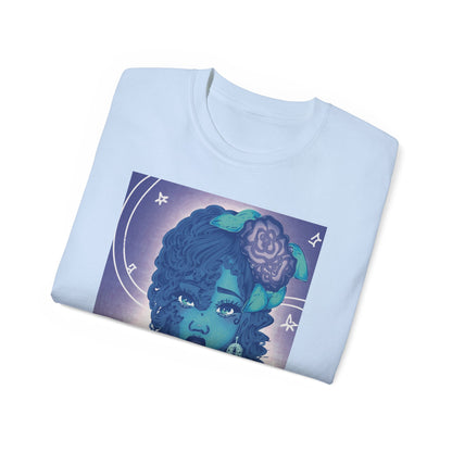 Unisex Ultra Cotton Tee (Blue Rose)