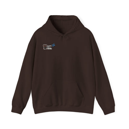 Unisex Heavy Blend™ Hooded Sweatshirt (Blue Butterfly)