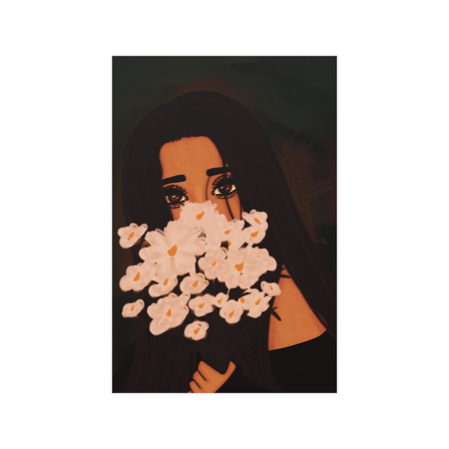 Vertical Matte Poster - Flowers
