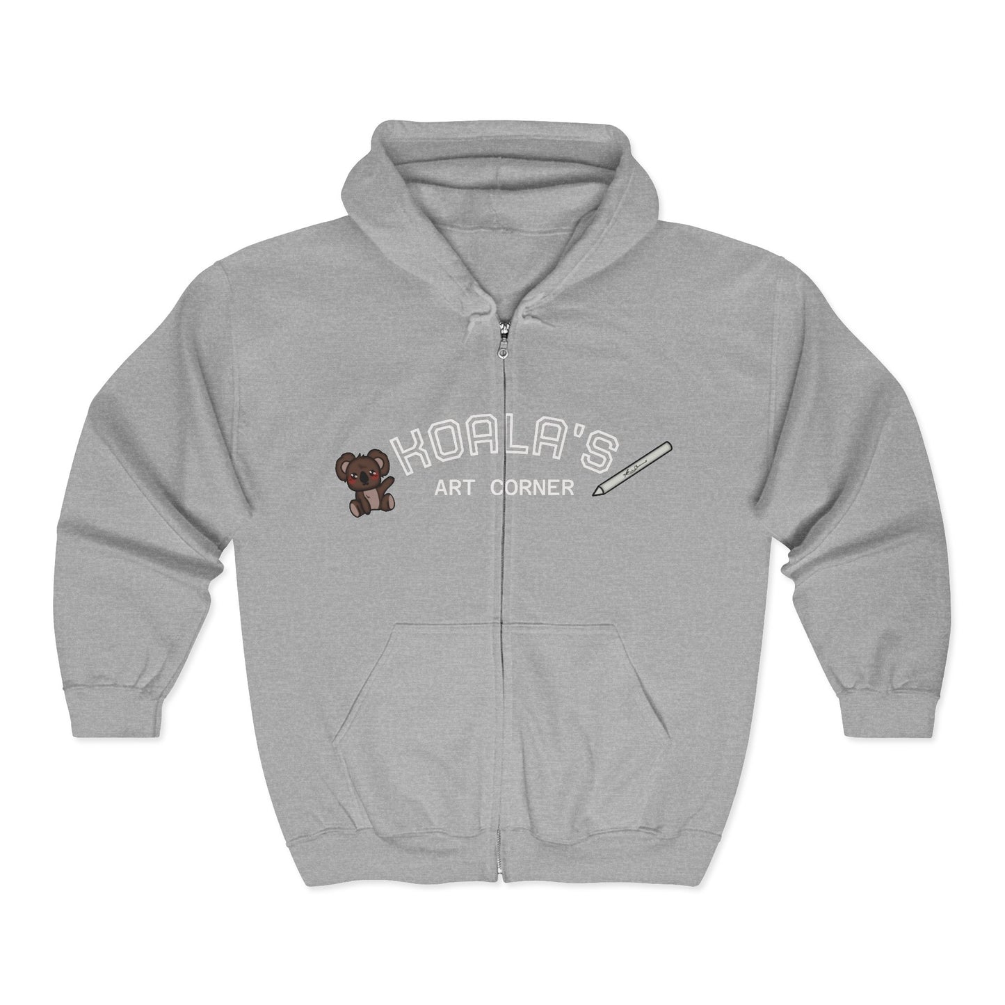Unisex Heavy Blend™ Full Zip Hooded Sweatshirt (Illusions)