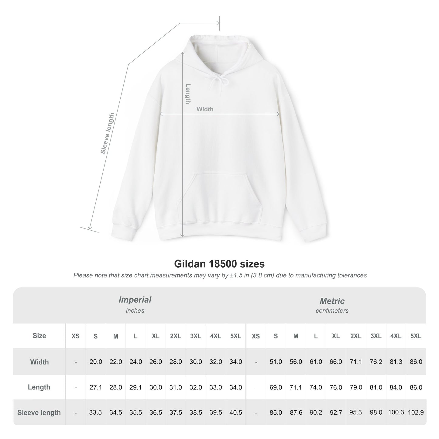 Unisex Heavy Blend™ Hooded Sweatshirt (Fear)