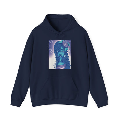 Unisex Heavy Blend™ Hooded Sweatshirt (Blue Rose V2)