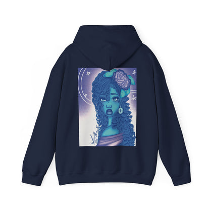 Unisex Heavy Blend™ Hooded Sweatshirt (Blue Rose)