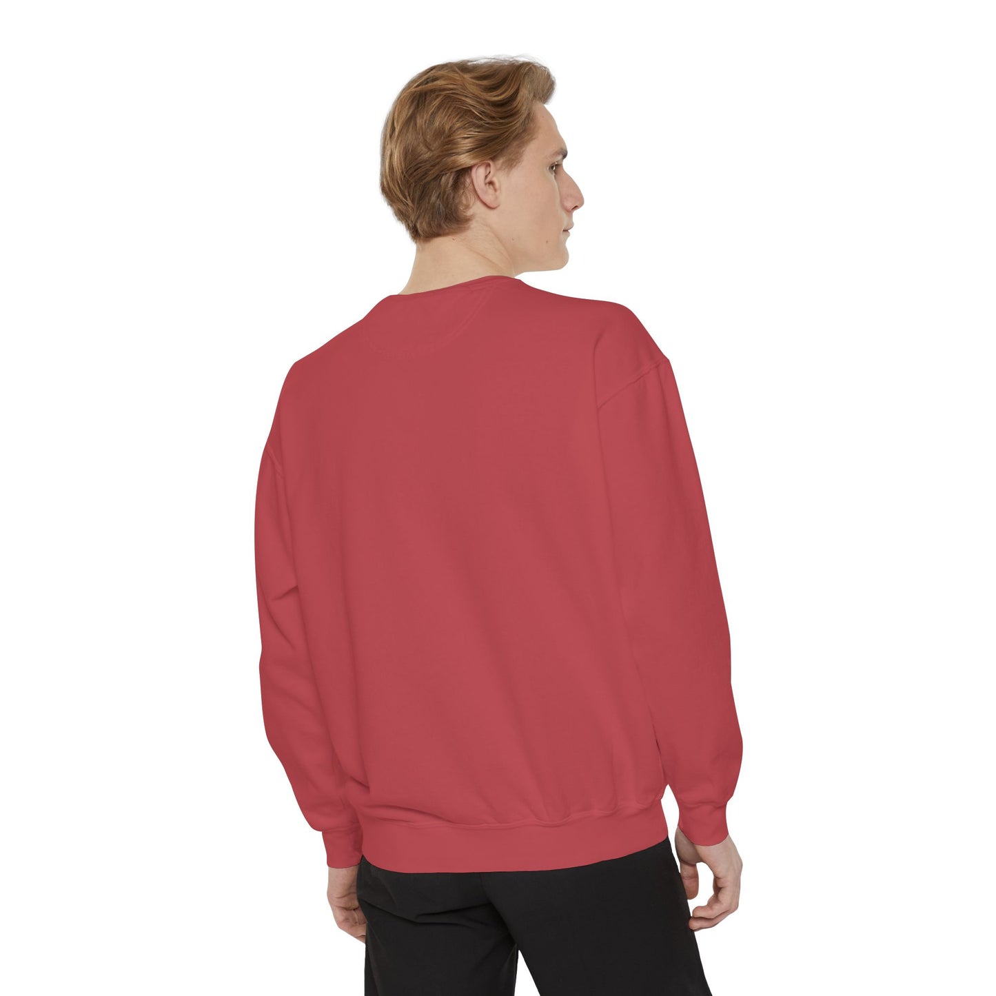 Unisex Garment-Dyed Sweatshirt (Pink 90‘s Girl)