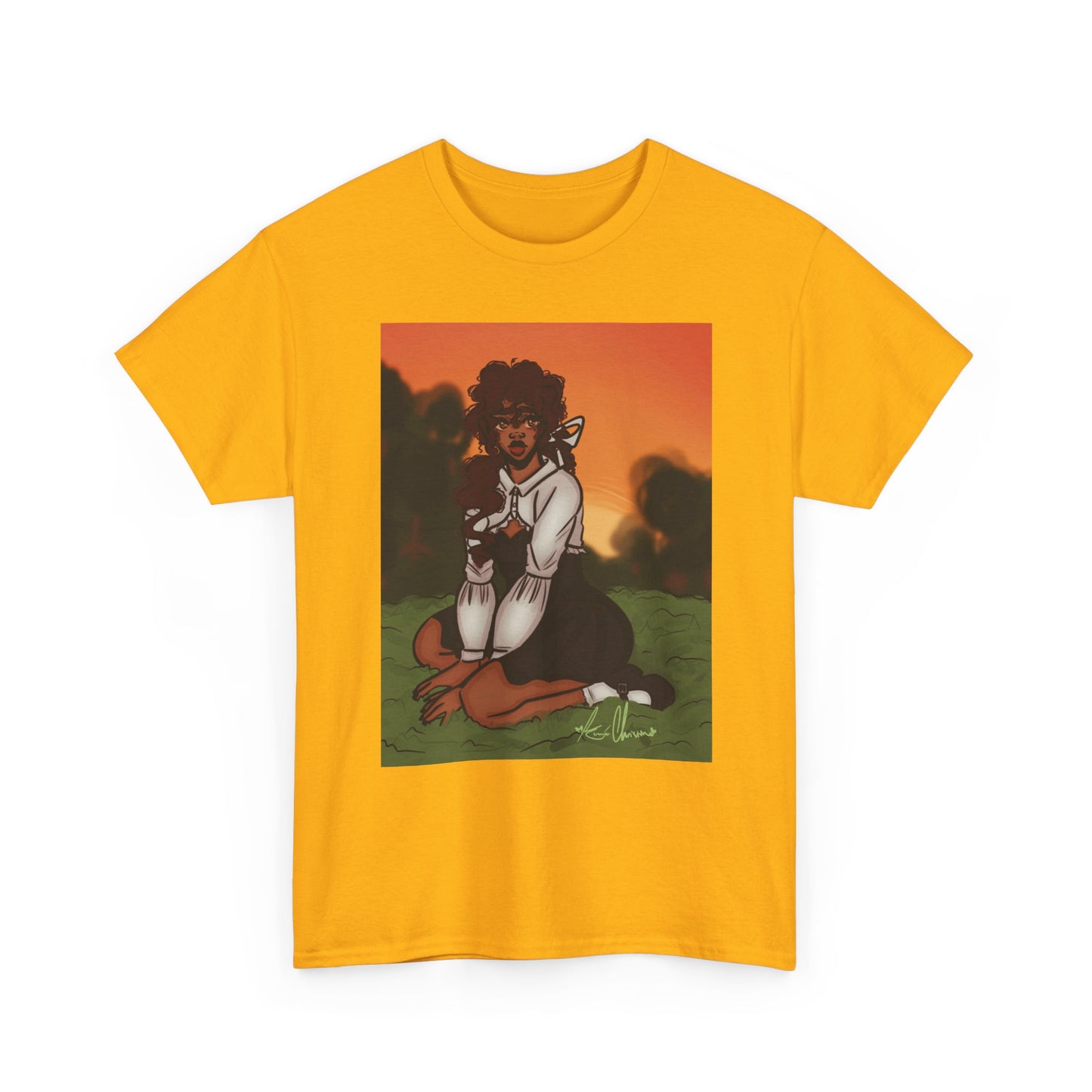 Unisex Heavy Cotton Tee (Sunset)