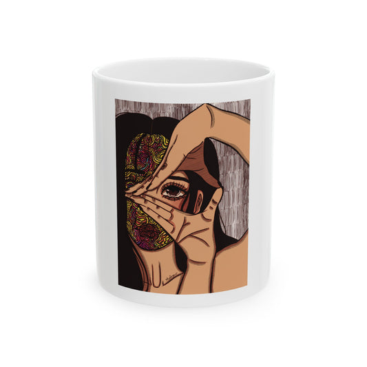 Ceramic Mug, (11oz, 15oz) - Illusions [color]