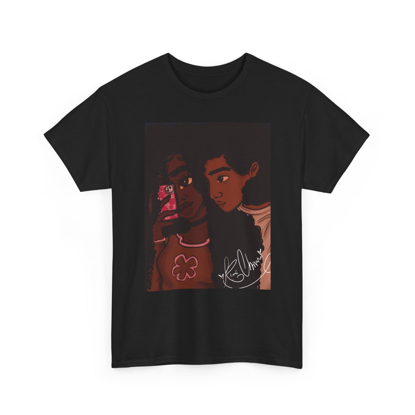 Unisex Heavy Cotton Tee (Black Love)
