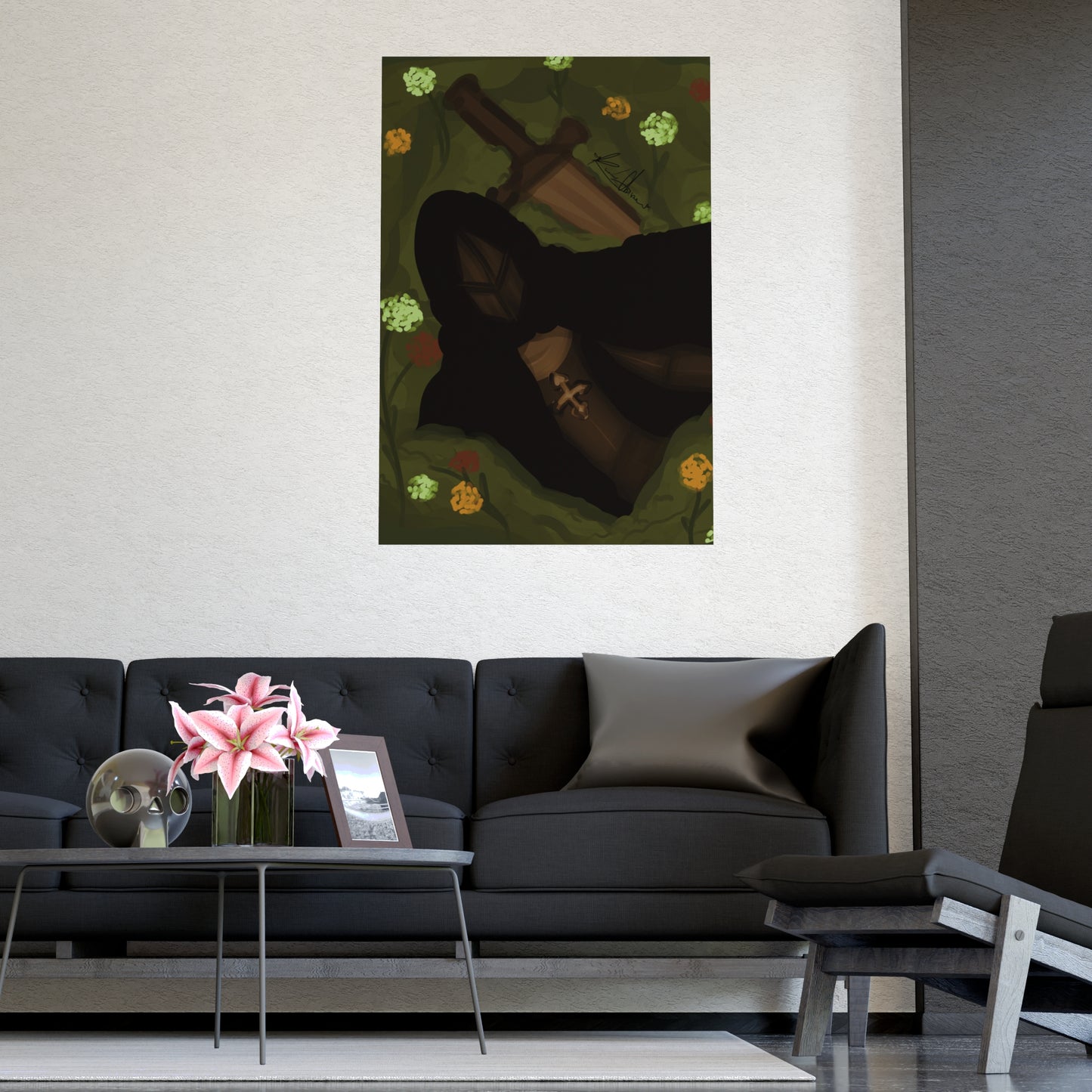 Vertical Matte Poster - Knight