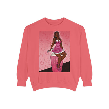 Unisex Garment-Dyed Sweatshirt (Milkshake)