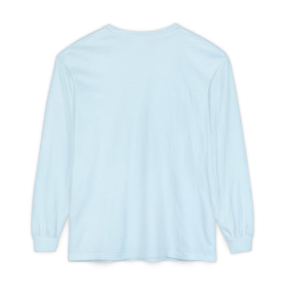 Unisex Garment-dyed Long Sleeve T-Shirt (Coffee)