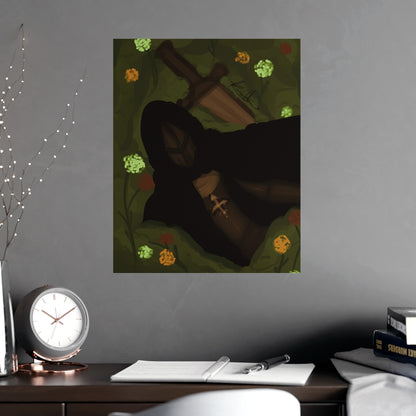 Vertical Matte Poster - Knight
