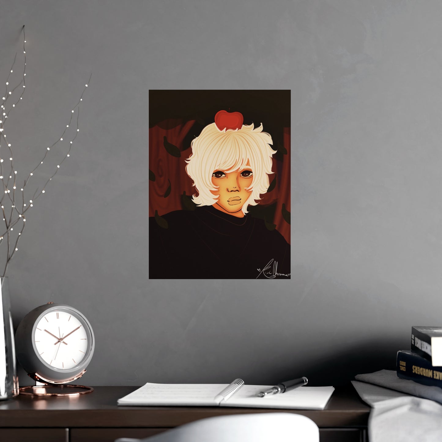 Vertical Matte Poster - Apple