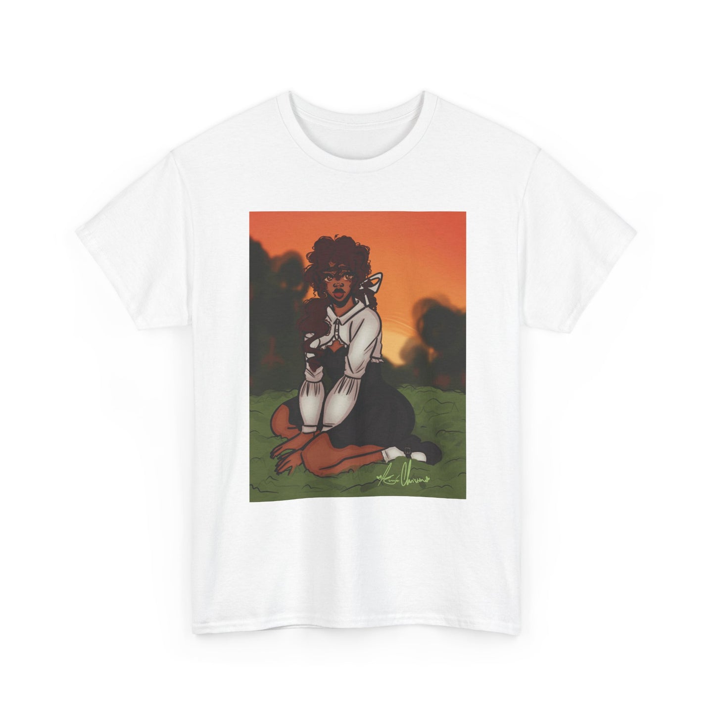 Unisex Heavy Cotton Tee (Sunset)