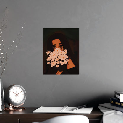 Vertical Matte Poster - Flowers