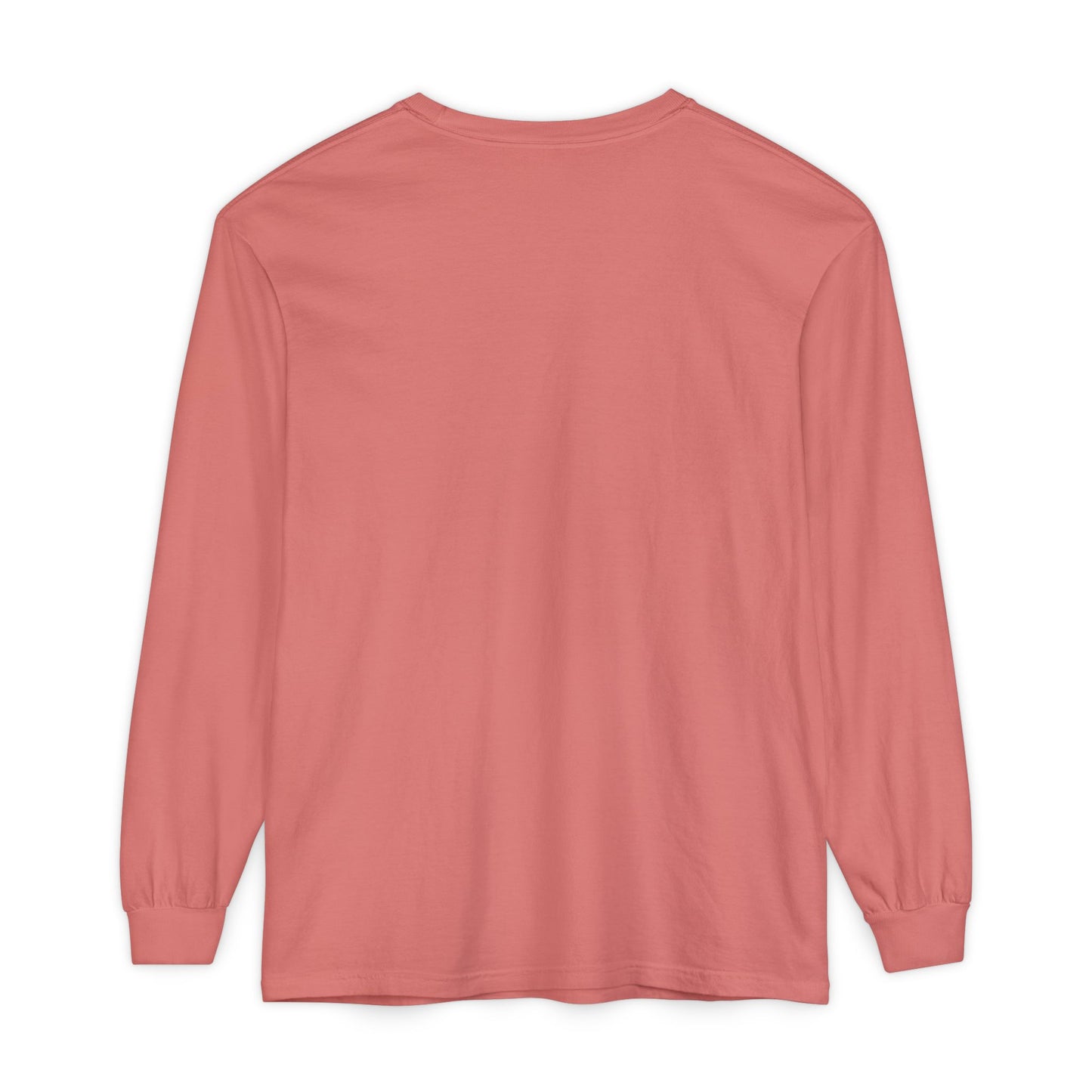Unisex Garment-dyed Long Sleeve T-Shirt (Black Love)