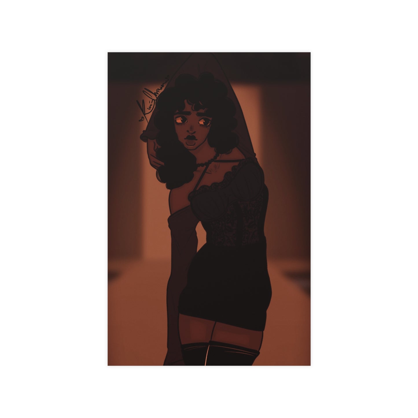 Vertical Matte Poster - Model