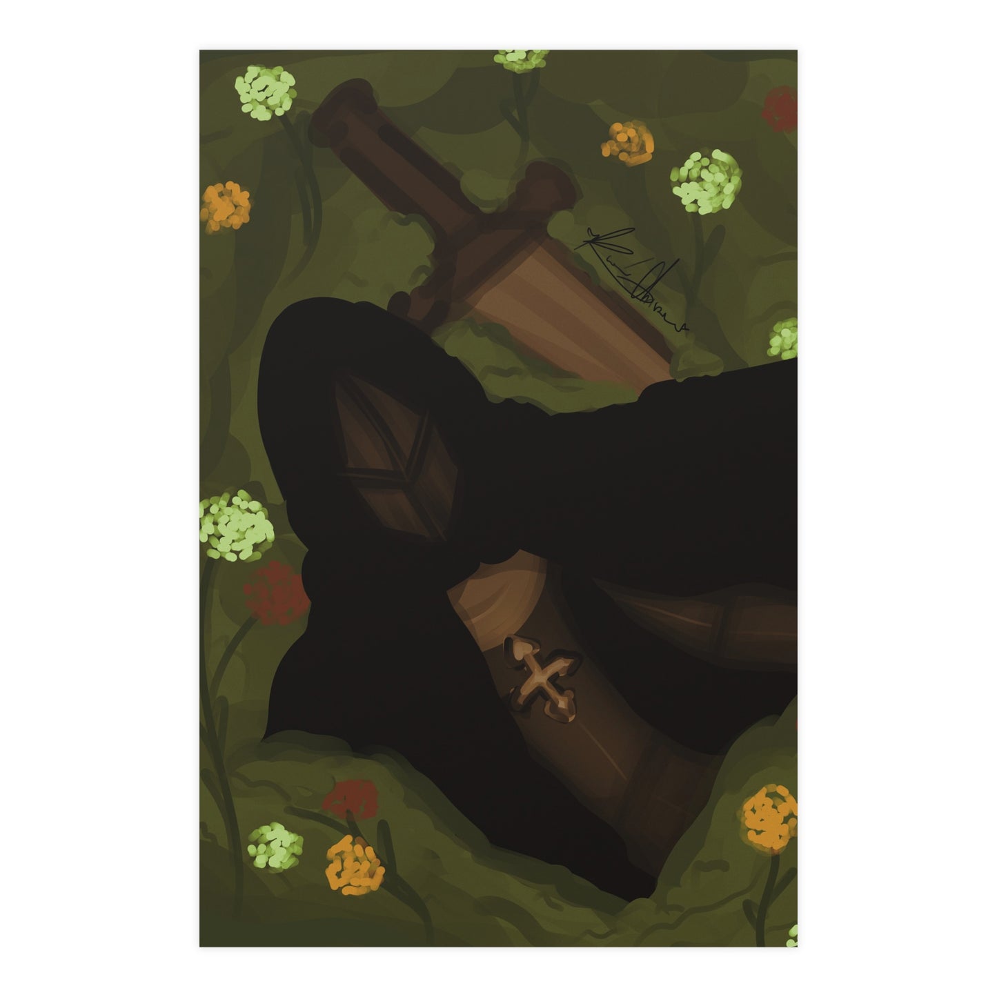 Vertical Matte Poster - Knight