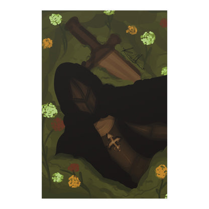 Vertical Matte Poster - Knight