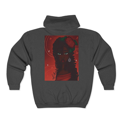 Unisex Heavy Blend™ Full Zip Hooded Sweatshirt (Rose)