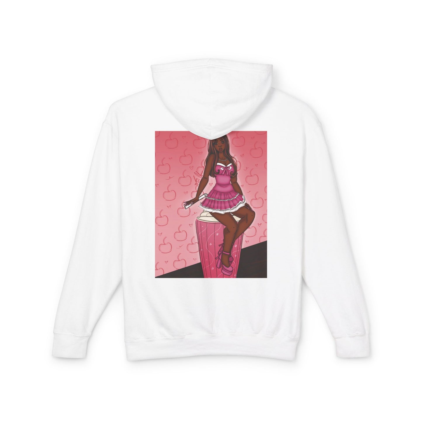 Unisex Lightweight Hooded Sweatshirt (Milkshake)