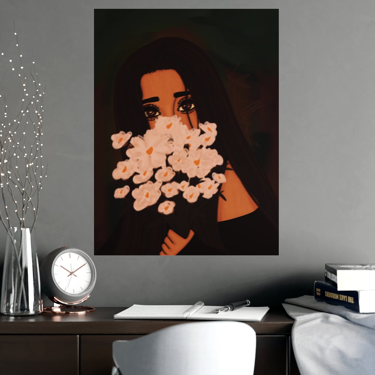 Vertical Matte Poster - Flowers
