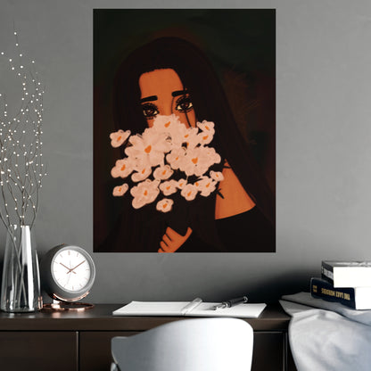 Vertical Matte Poster - Flowers