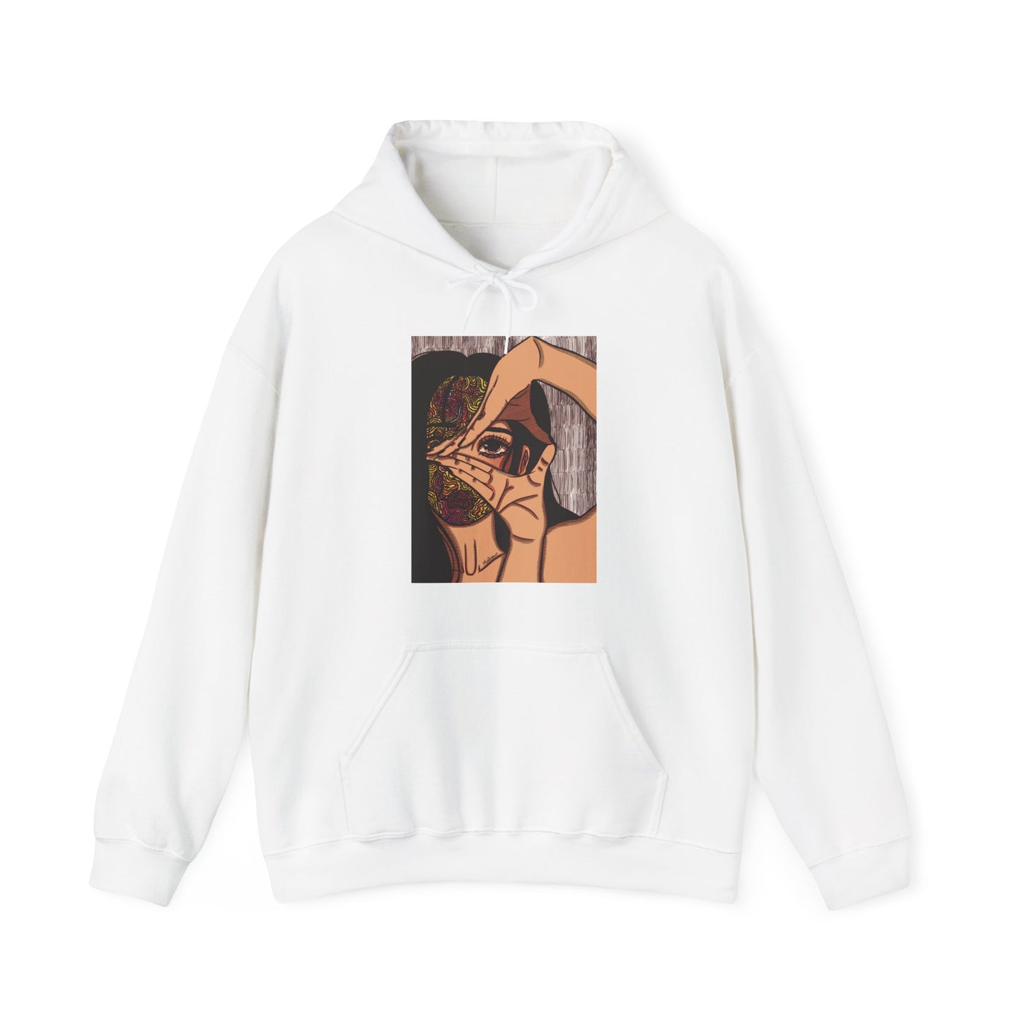 Unisex Heavy Blend™ Hooded Sweatshirt (Illusions [color] V2)
