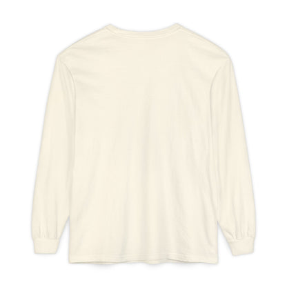 Unisex Garment-dyed Long Sleeve T-Shirt (Sunset)