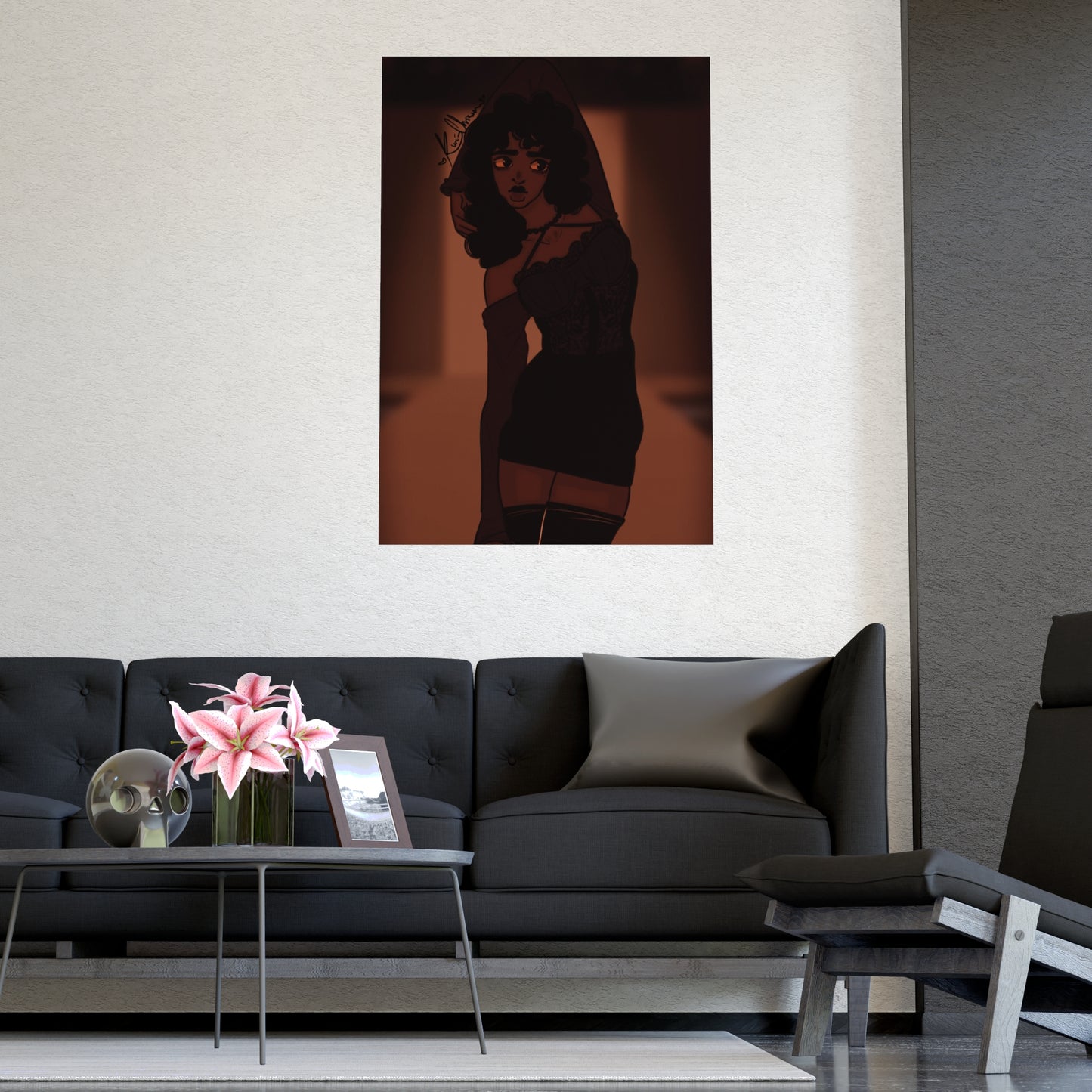 Vertical Matte Poster - Model