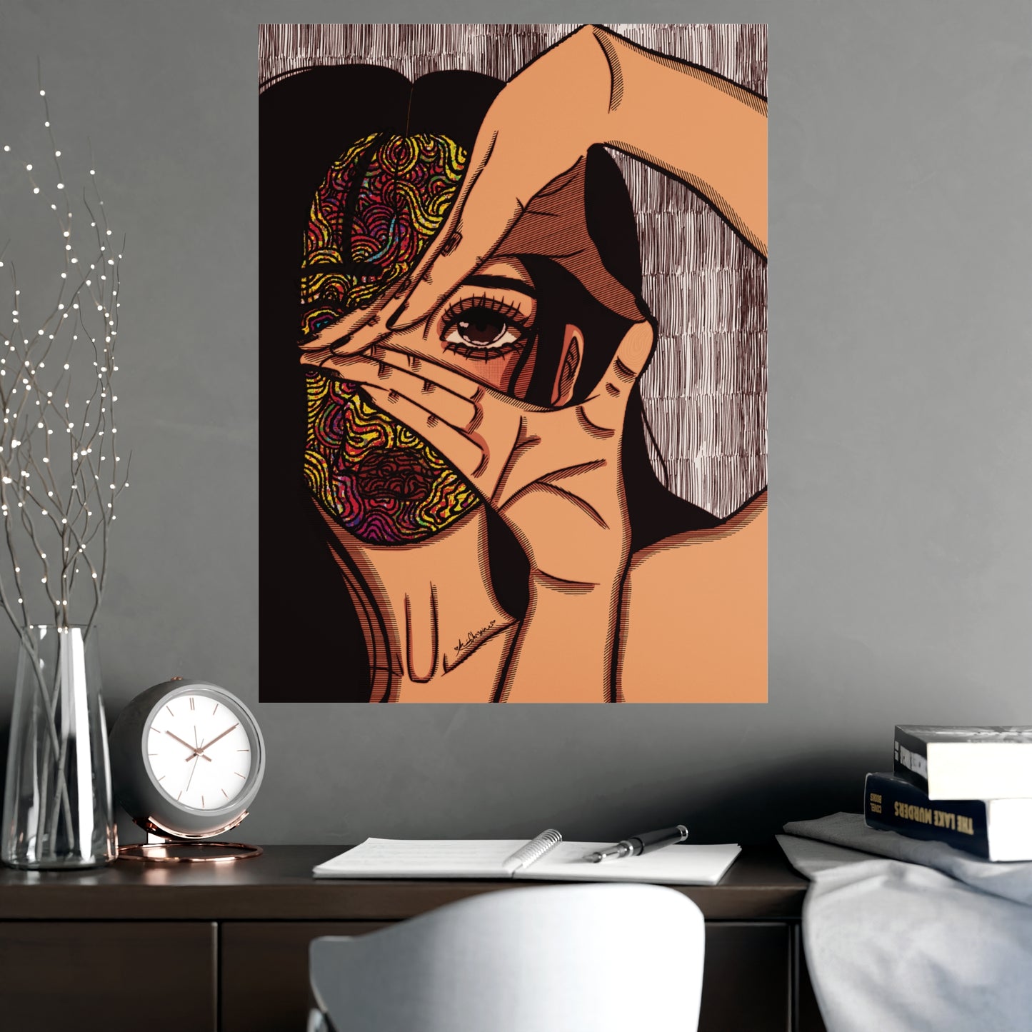 Vertical Matte Poster - Illusions [color]