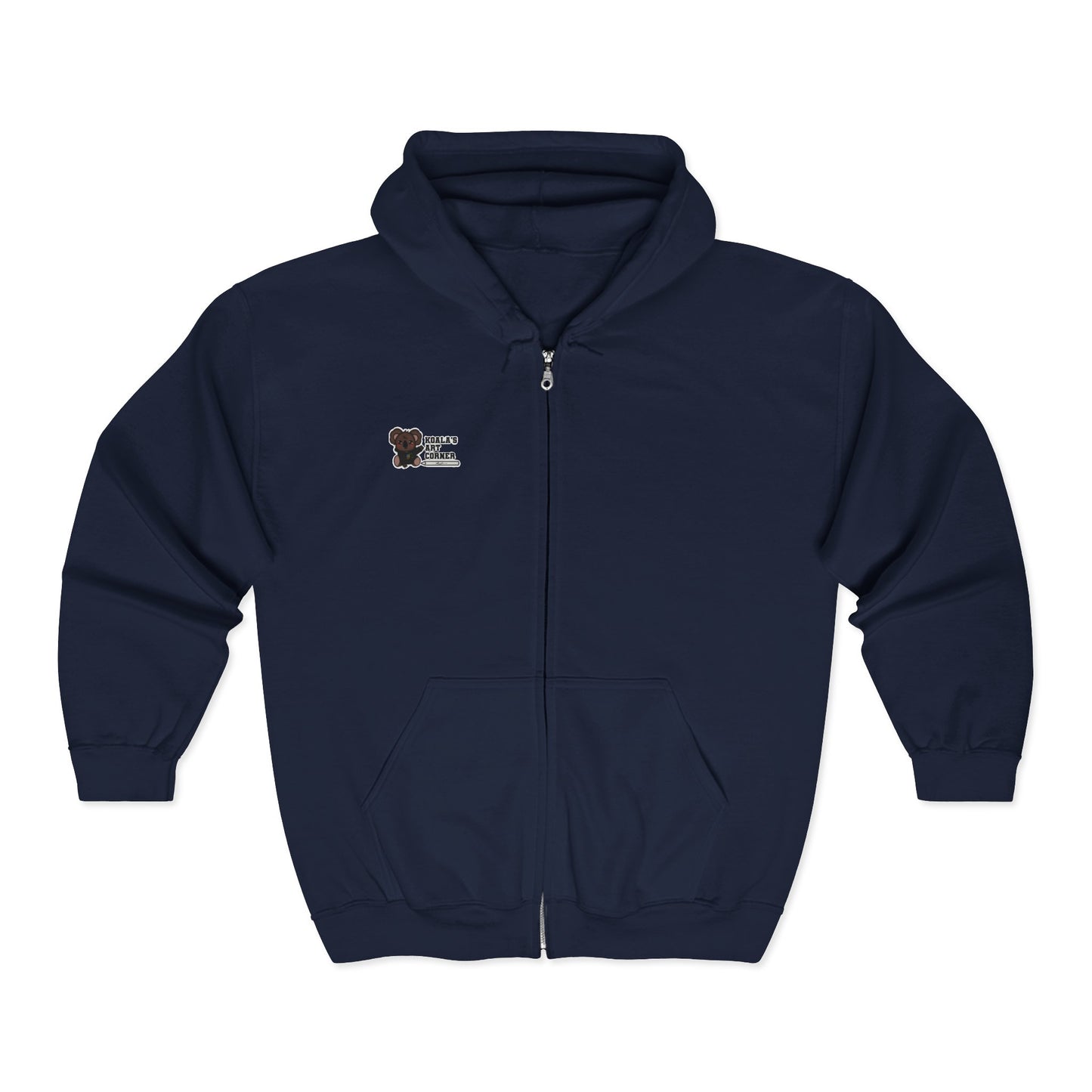 Unisex Zip Up Sweatshirt - Coffee