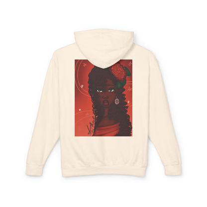 Unisex Lightweight Hooded Sweatshirt (Rose)