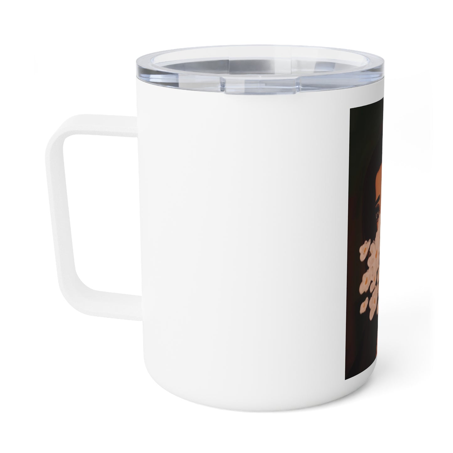Insulated Coffee Mug, 10oz - Flowers