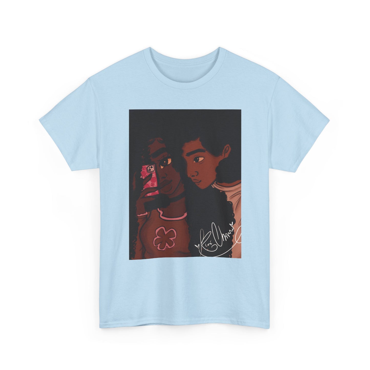 Unisex Heavy Cotton Tee (Black Love)