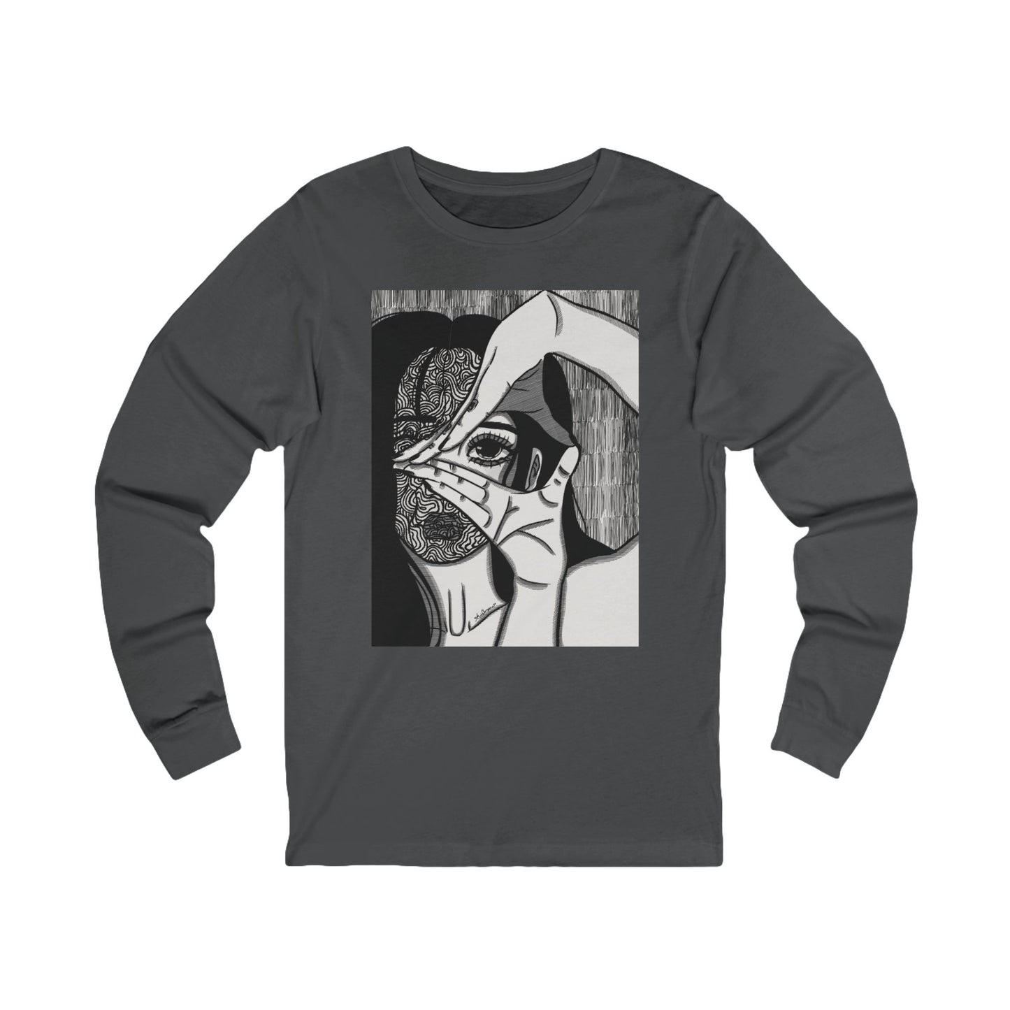 Unisex Jersey Long Sleeve Tee (Illusions)