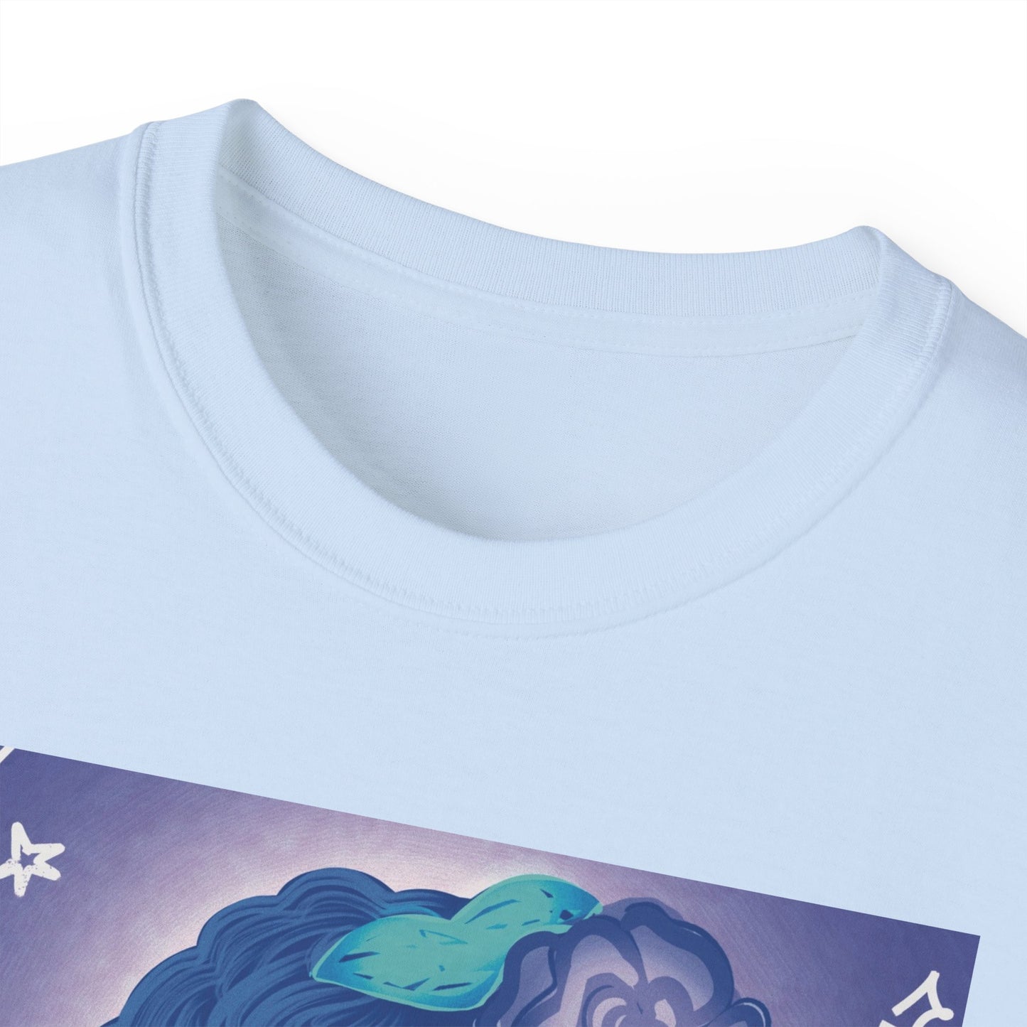 Unisex Ultra Cotton Tee (Blue Rose)