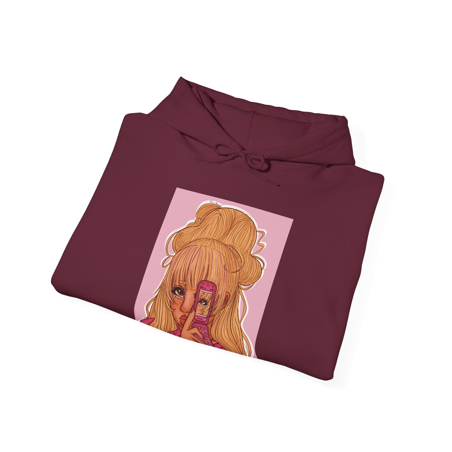 Unisex Heavy Blend™ Hooded Sweatshirt (Pink 90’s Girl V2)