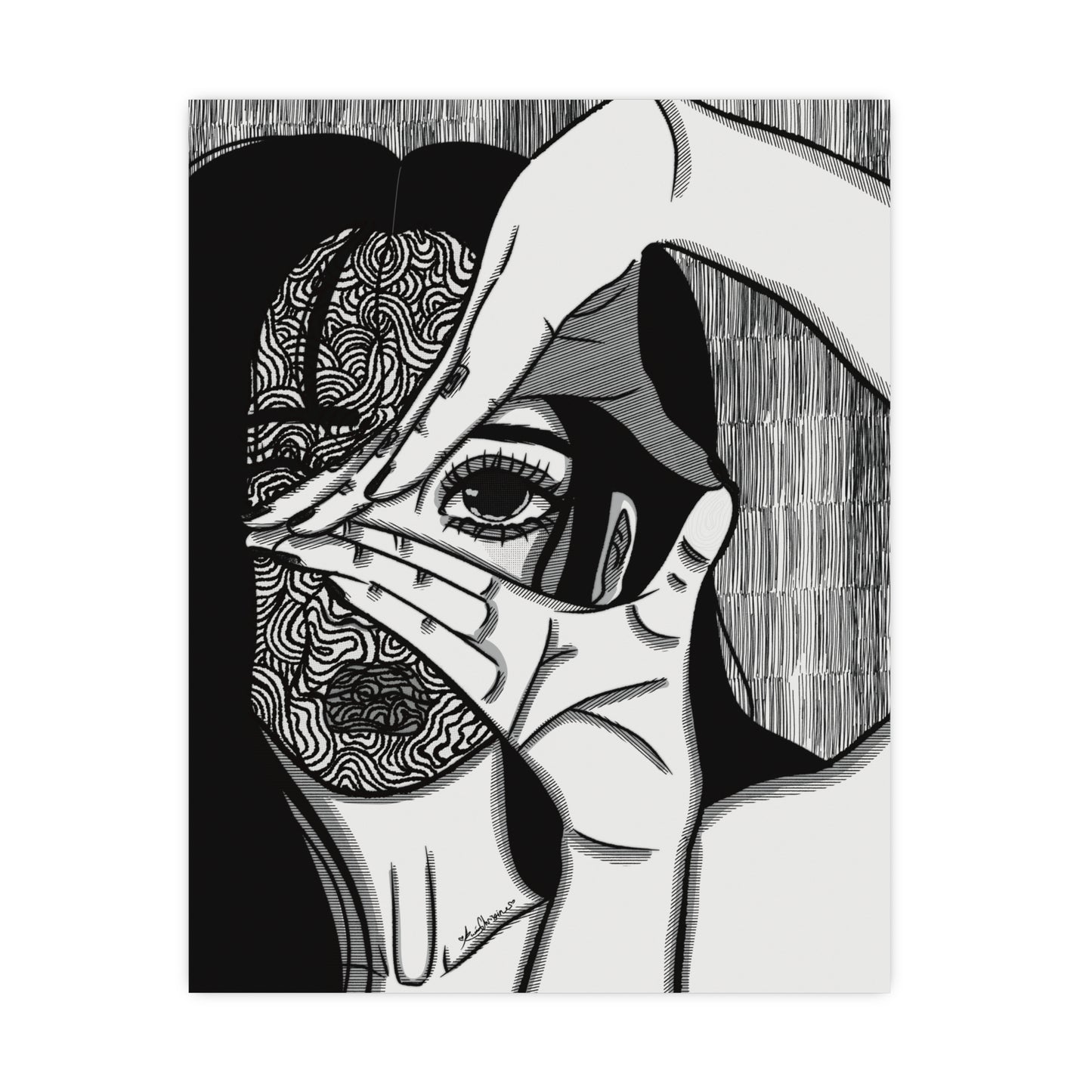Vertical Matte Poster - Illusions