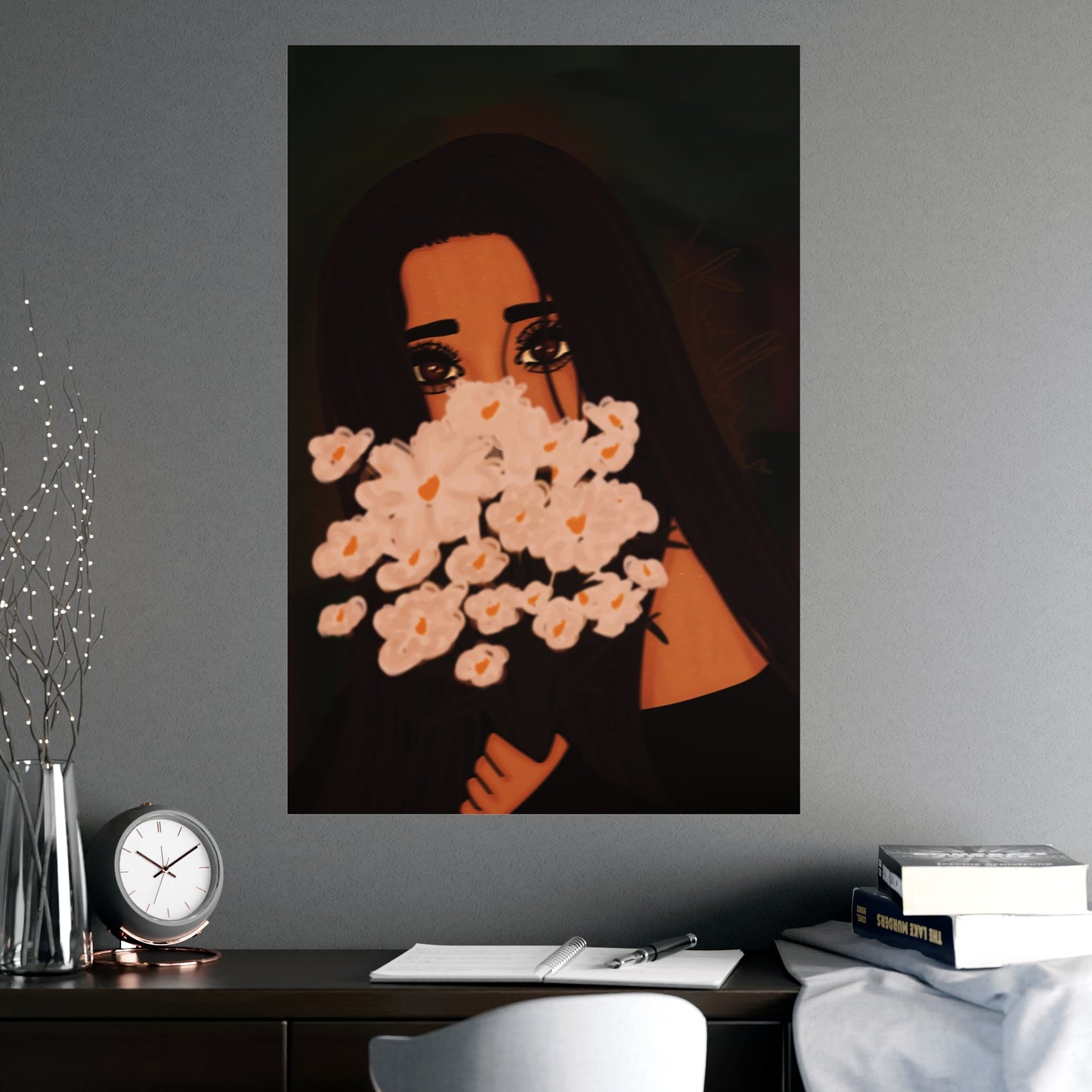 Vertical Matte Poster - Flowers