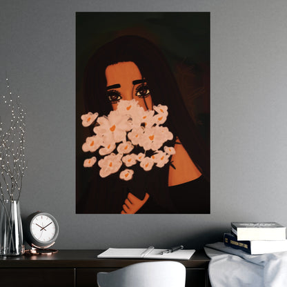 Vertical Matte Poster - Flowers