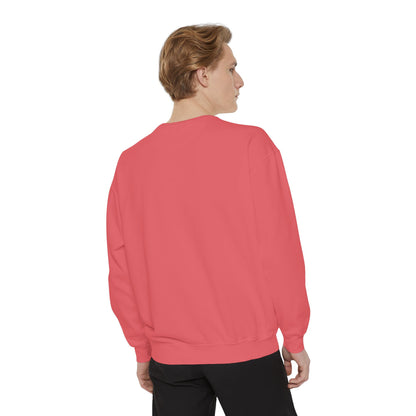 Unisex Garment-Dyed Sweatshirt (Pink 90‘s Girl)