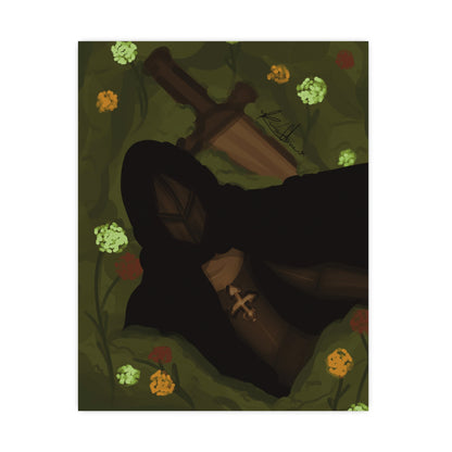 Vertical Matte Poster - Knight